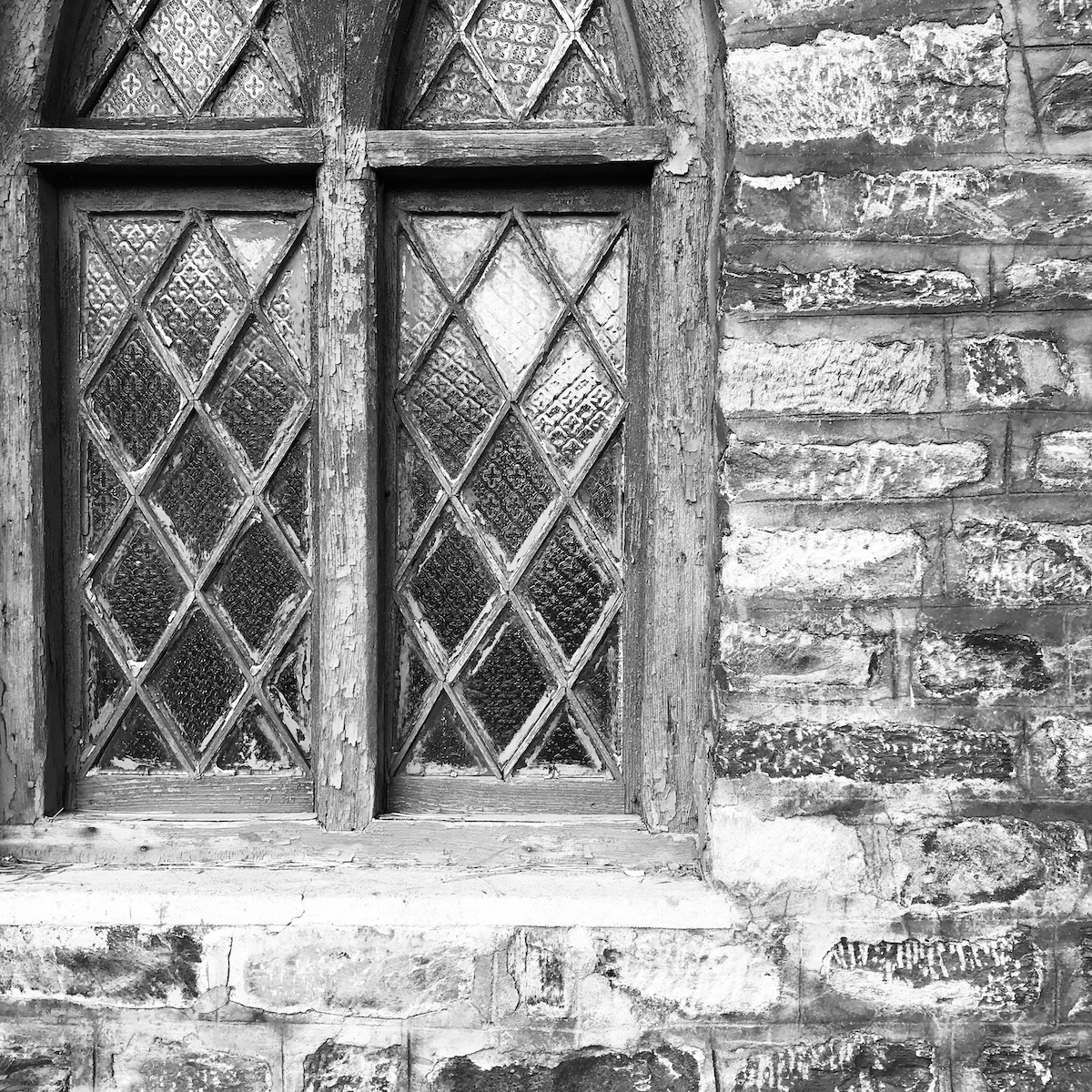 Kirchenfenster im Punjab/Indien
