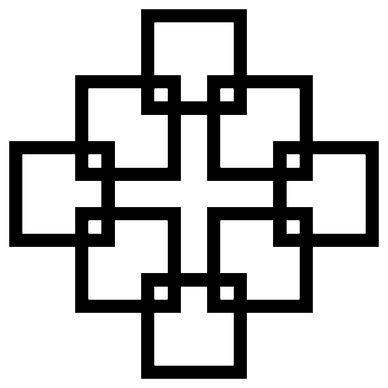 Ekhn facettenkreuz black rgb